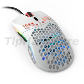 Glorious PC Gaming Race Model O- USB RGB Optical Gaming Mouse - Glossy White [GOM-GWHITE]