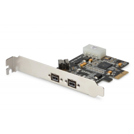 DIGITUS Firewire 800 PCIe Card 2x9-Pin Extern + 1x9-Pin Intern [DS-30203-2]