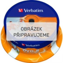 Verbatim DVD-R Wide Inkjet Printable ID Brand - 25 ks (43538)