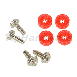 Lamptron HDD Rubber Screws PRO - red