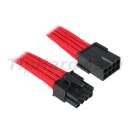 BitFenix 8-Pin EPS12V Extension Cable 45cm - sleeved red/black