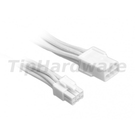 BitFenix 6-Pin PCIe Extension Cable 45cm - sleeved white/white